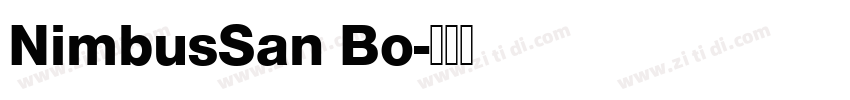 NimbusSan Bo字体转换